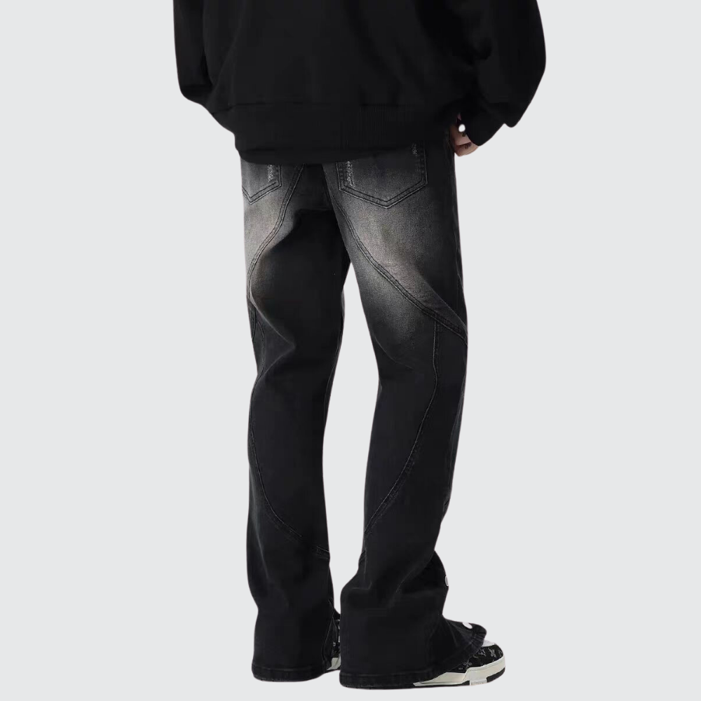 High Street Bootcut Buttoned Jeans
