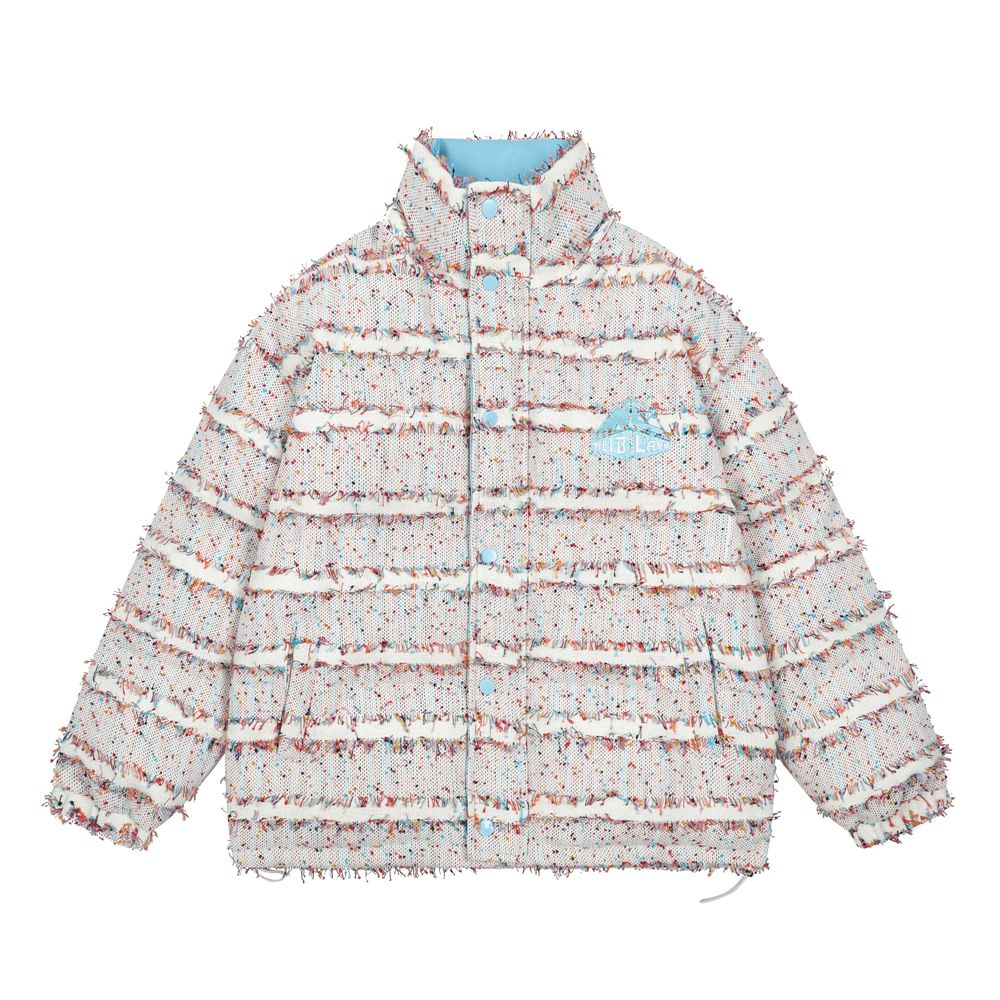 【NOW TREND】Brushed Patchwork Button Coat