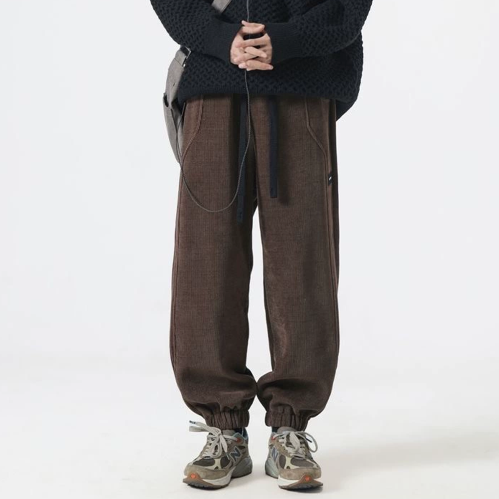 Versatile Corduroy Warm Leggings Sweatpants