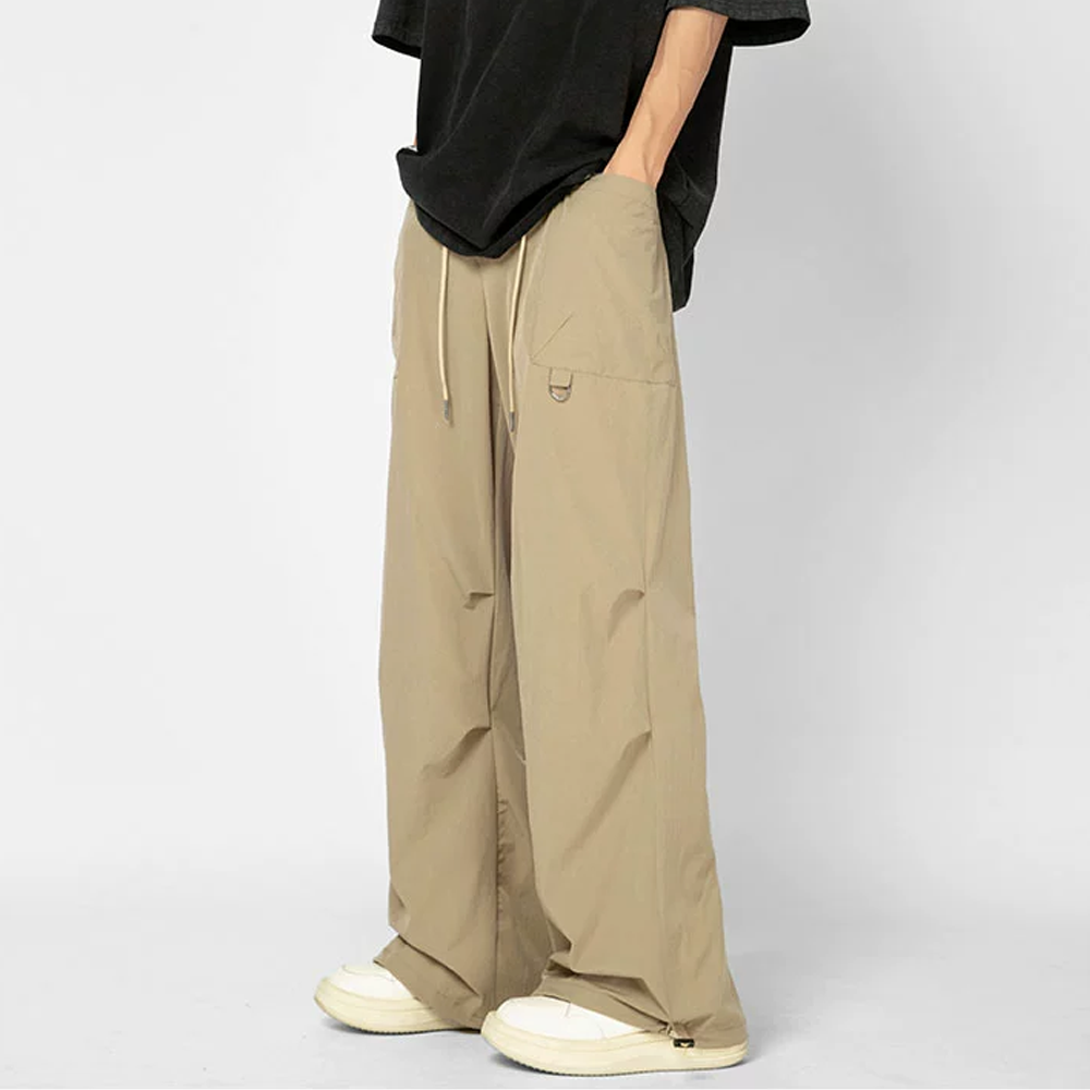 Retro Thin Paratrooper Charge Cargo Sweatpants