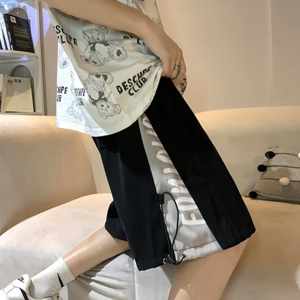 Athletic Panel Letter Shorts