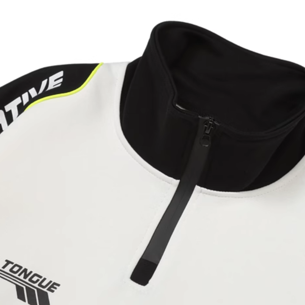 High Street Zipper Reflective Strip Sweatshirt