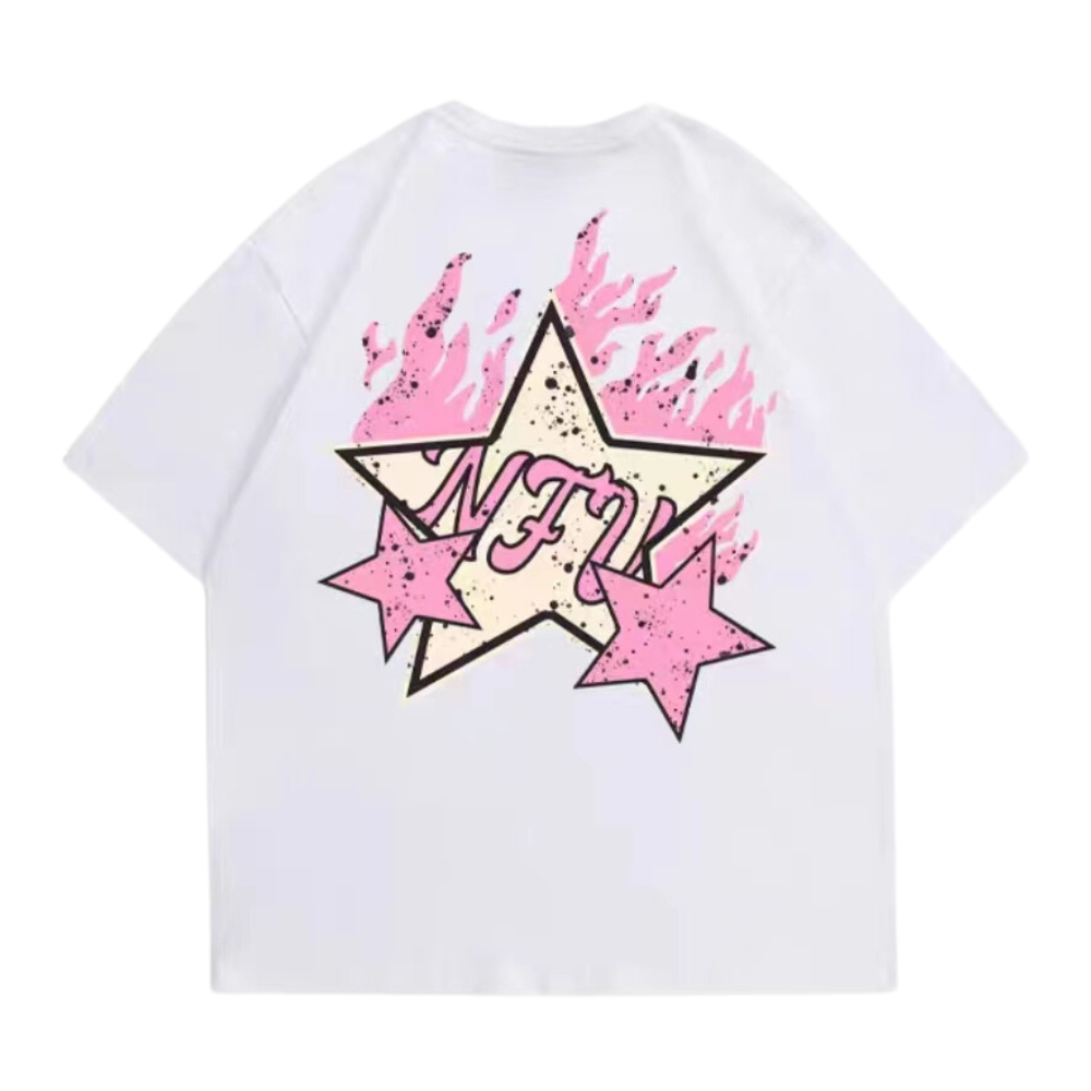 High Street Pink Star Flame T-shirt