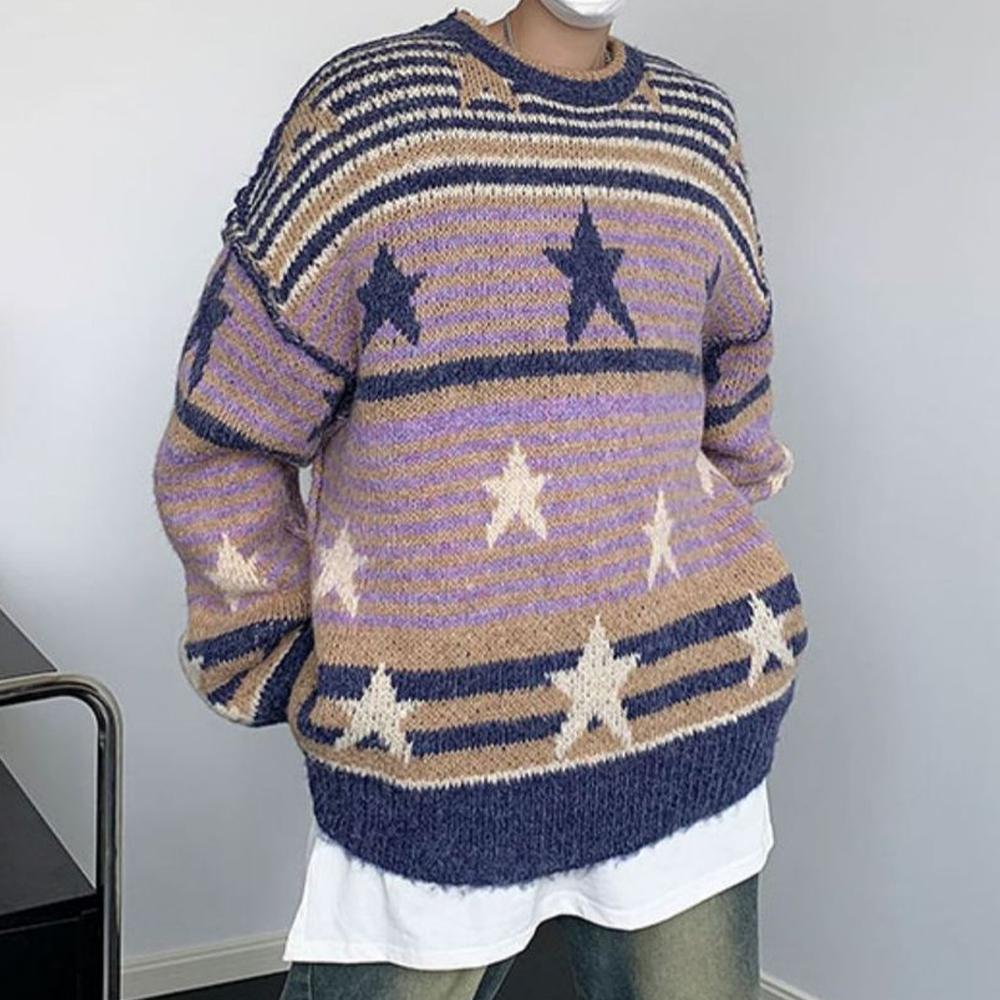 Vintage Stars Stripes Sweater