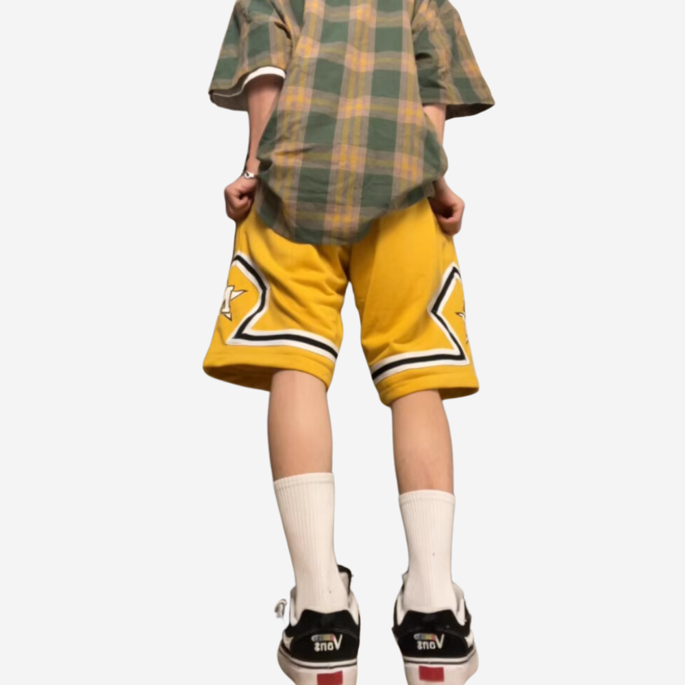 American Embroidered Basketball Shorts
