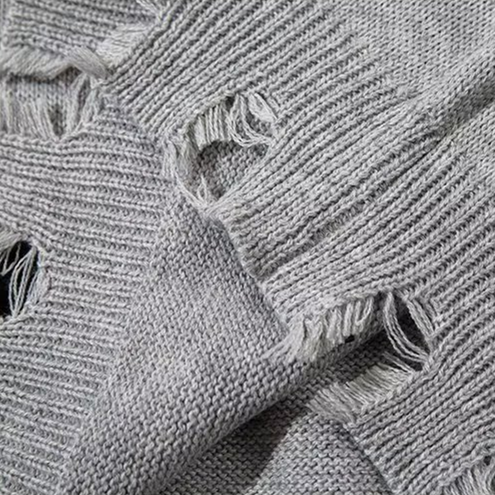 Retro Hole Cross Sweater