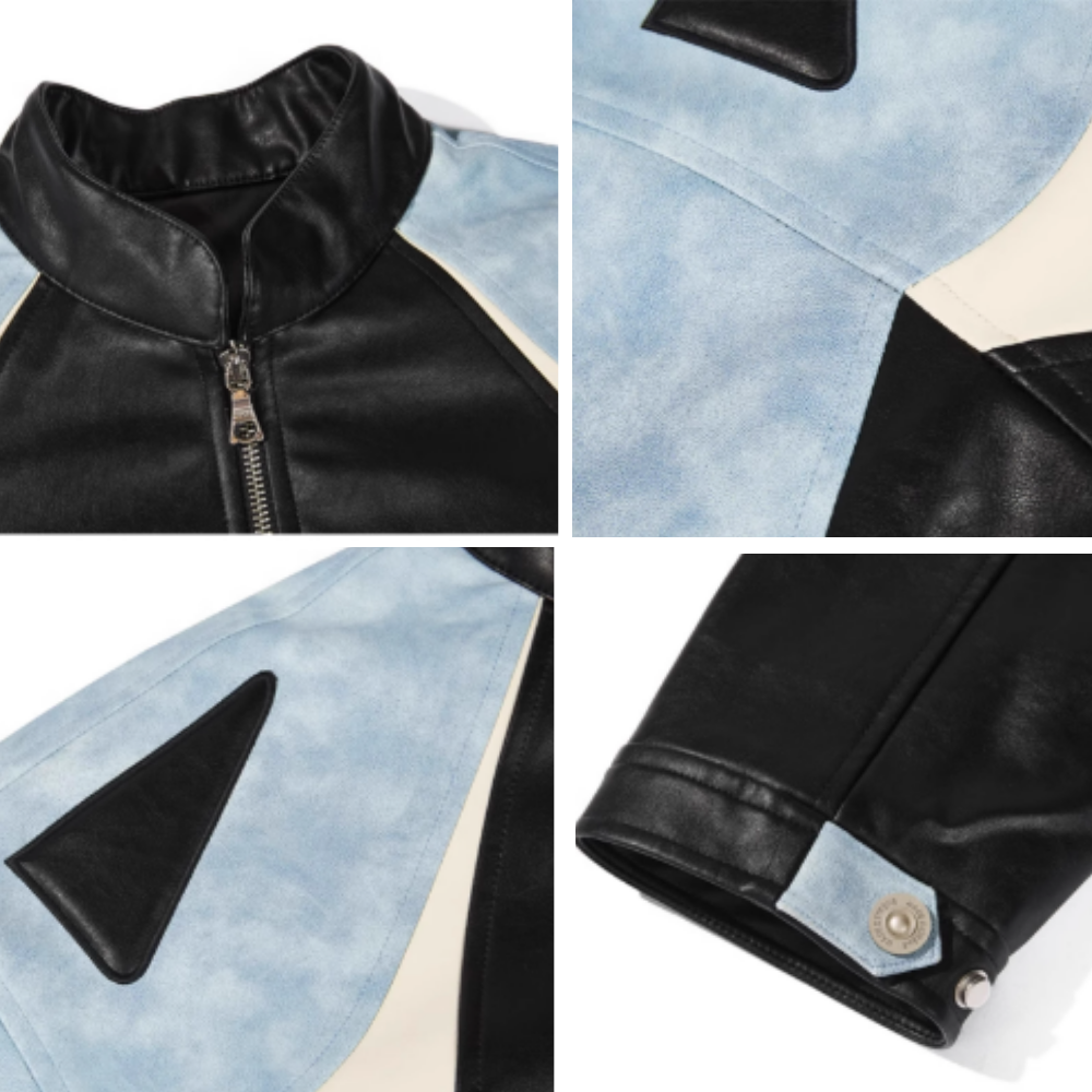 High Street Leather Biker Jacket