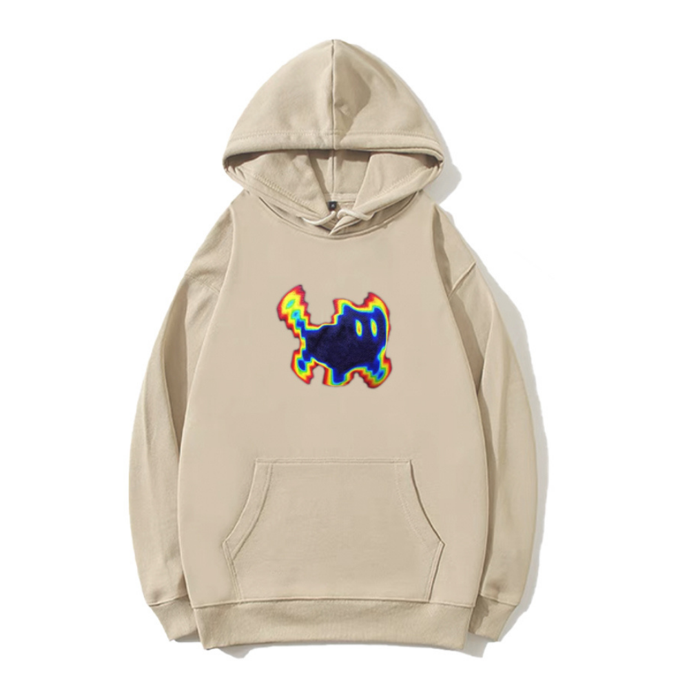 Multicolored Gradient Kitten Hoodie