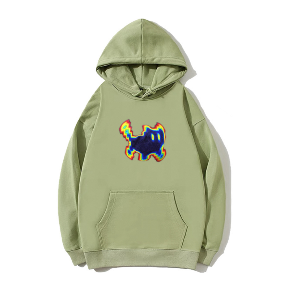Multicolored Gradient Kitten Hoodie