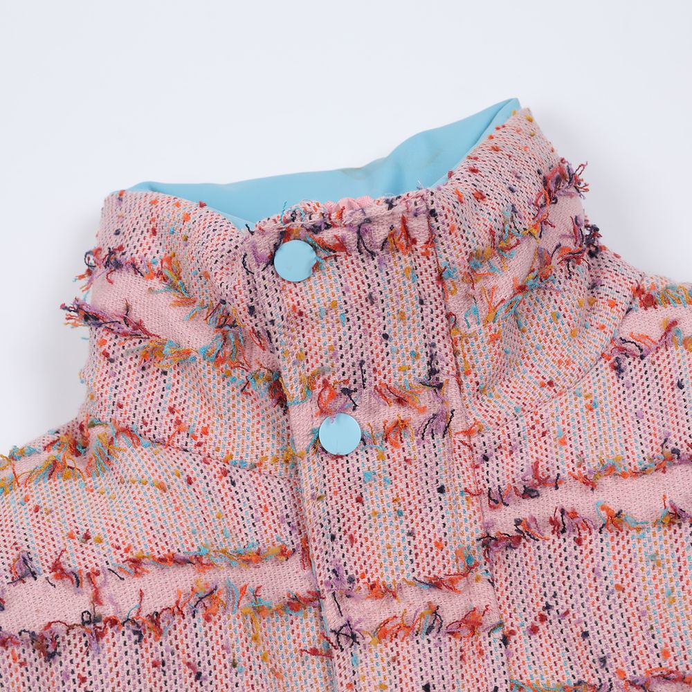 【NOW TREND】Brushed Patchwork Button Coat
