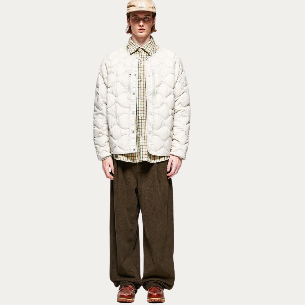 Solid Color Straight Corduroy Sweatpants