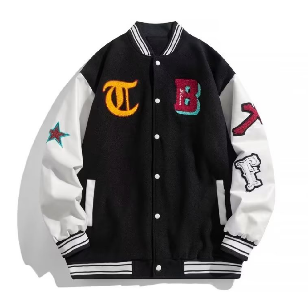 Classic Letter Stitching Varsity Jacket