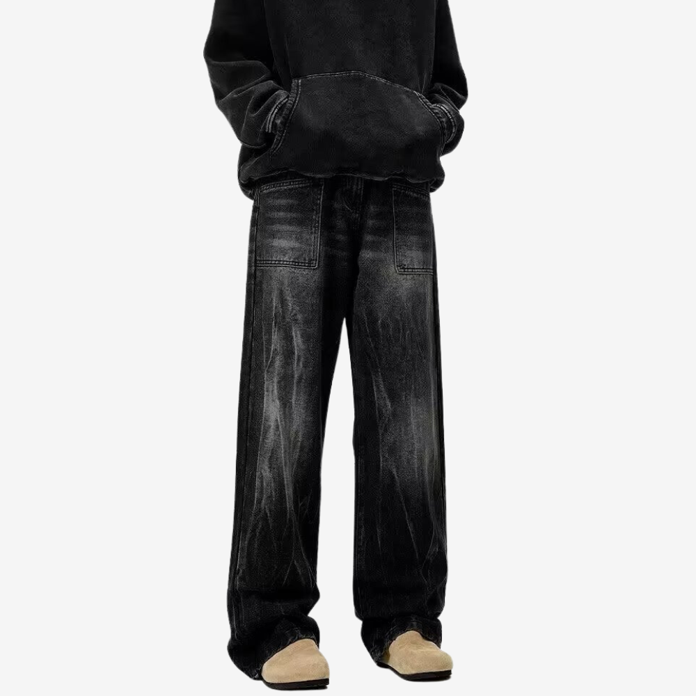 Hip Hop Black Wash Jeans