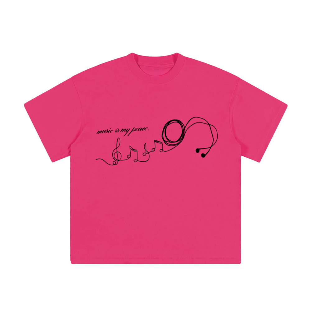 Unseen Echoes Where Sound Meets Stillness – “Music Is My Peace” Tee