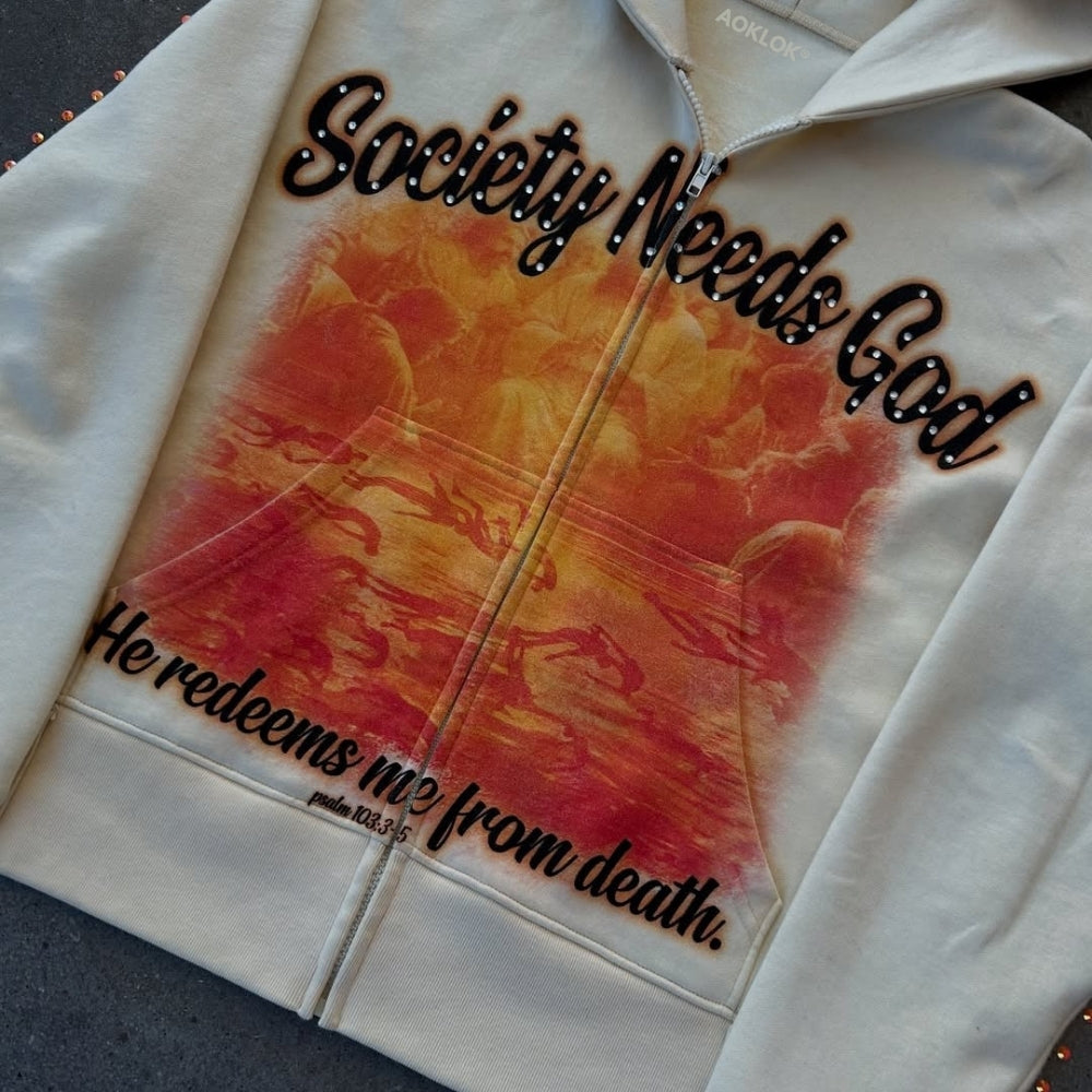ART IN WAR Redemption Wears a Hoodie