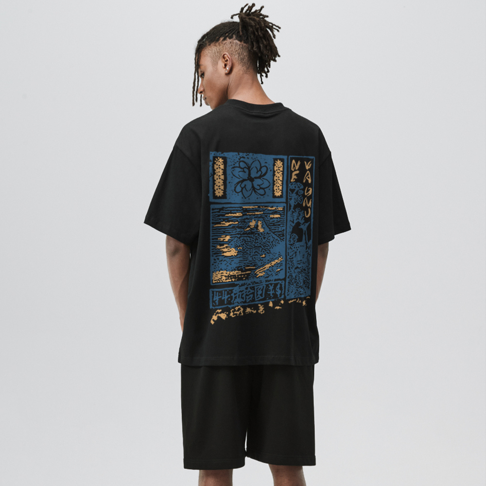 Vintage Landscape Print T-shirt