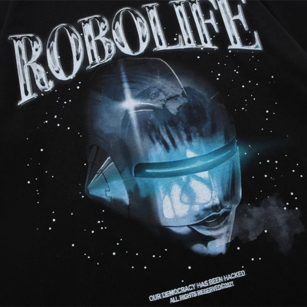 Hip Hop Robot Head T-shirt