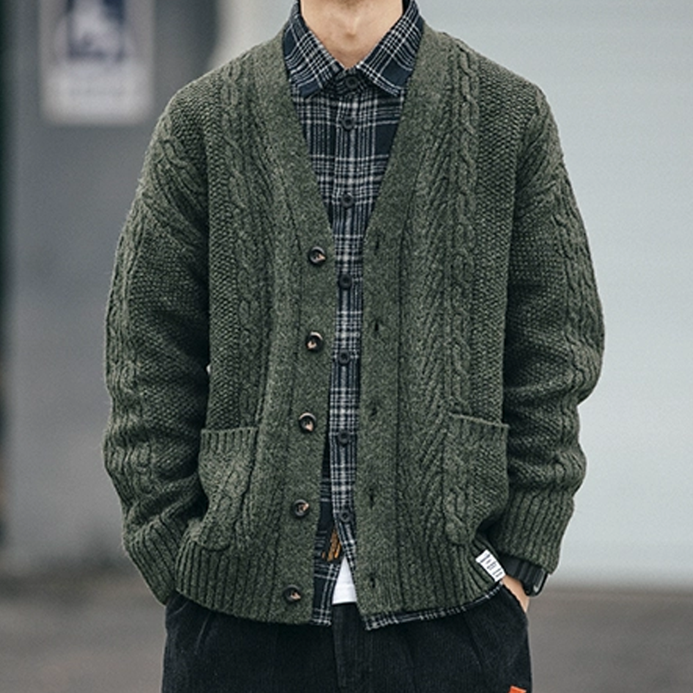 American Twist Knitting Cardigan Sweater