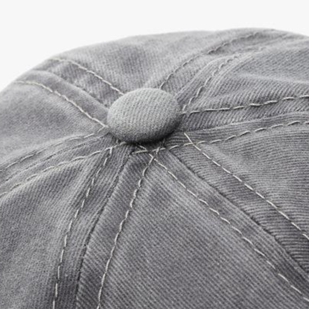 Street Washed Letter Embroidered Hat