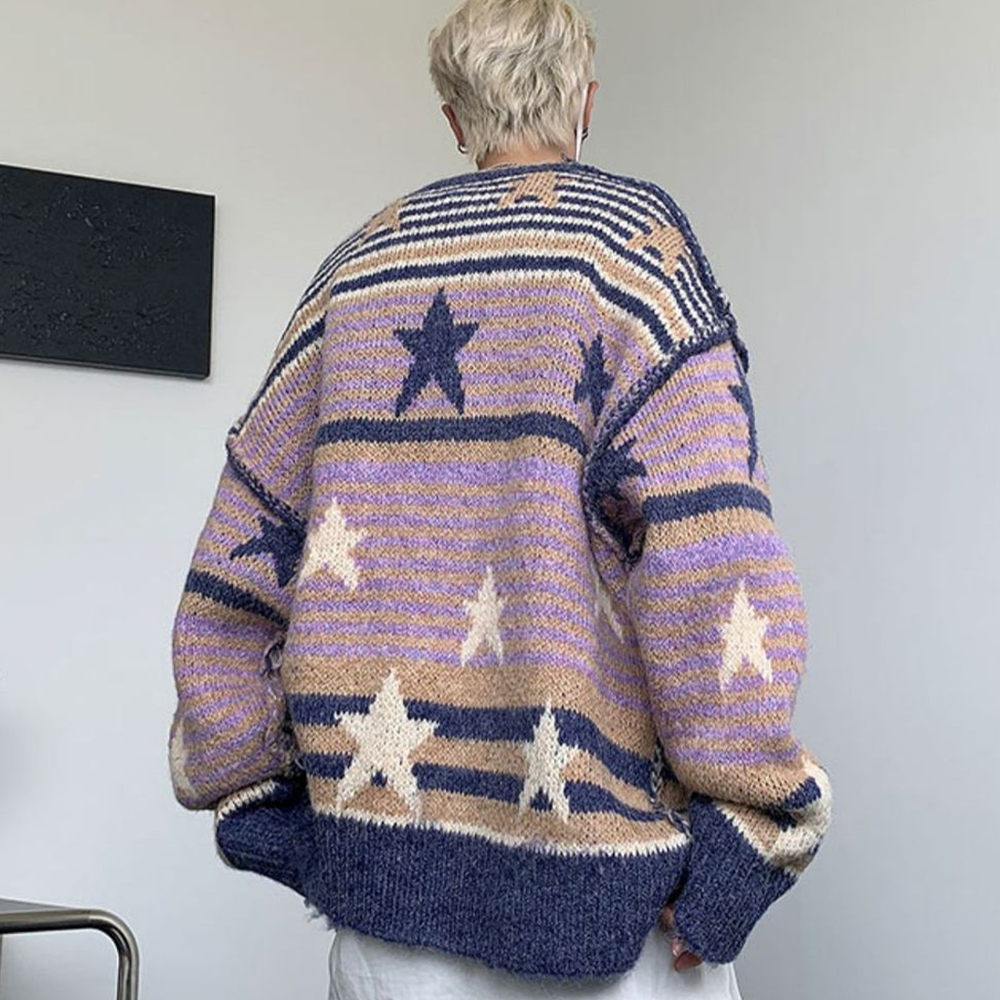 Vintage Stars Stripes Sweater