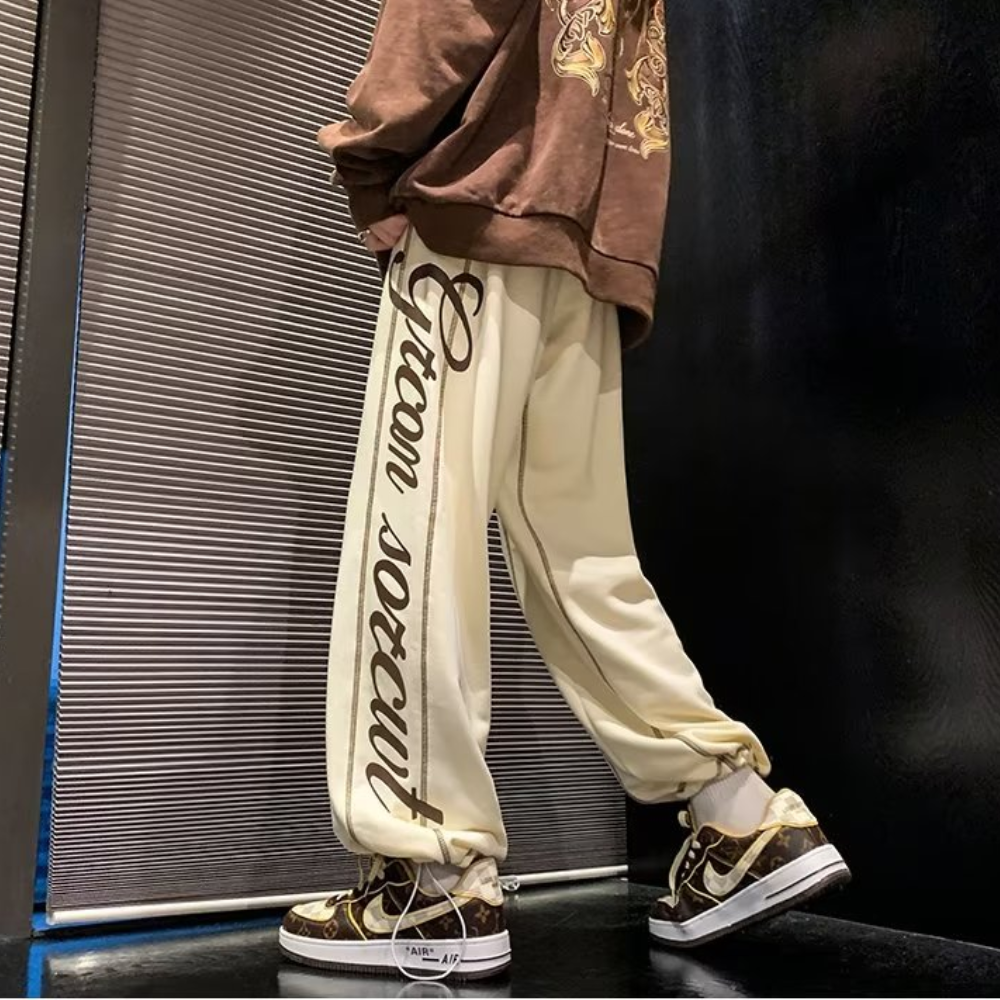 High Street Side Lettering Track Pants