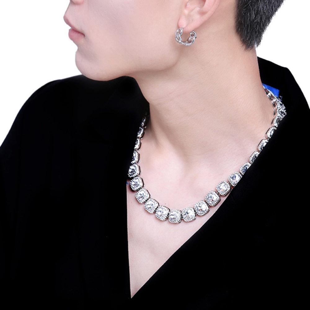 Square Diamond Cuban Necklace