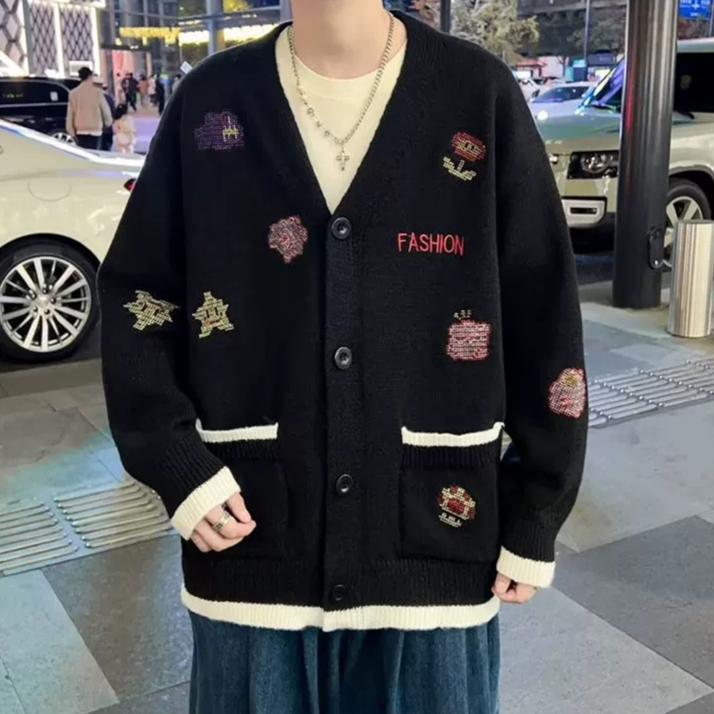 Japanese Retro Embroidery Sweater