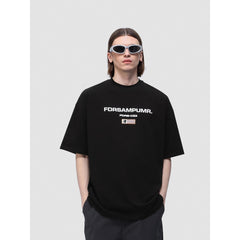 Street Philanthropist Foam Print Short Sleeve T-Shirt Men's and Women's Summer High Street Loose Top T-Shirt Details