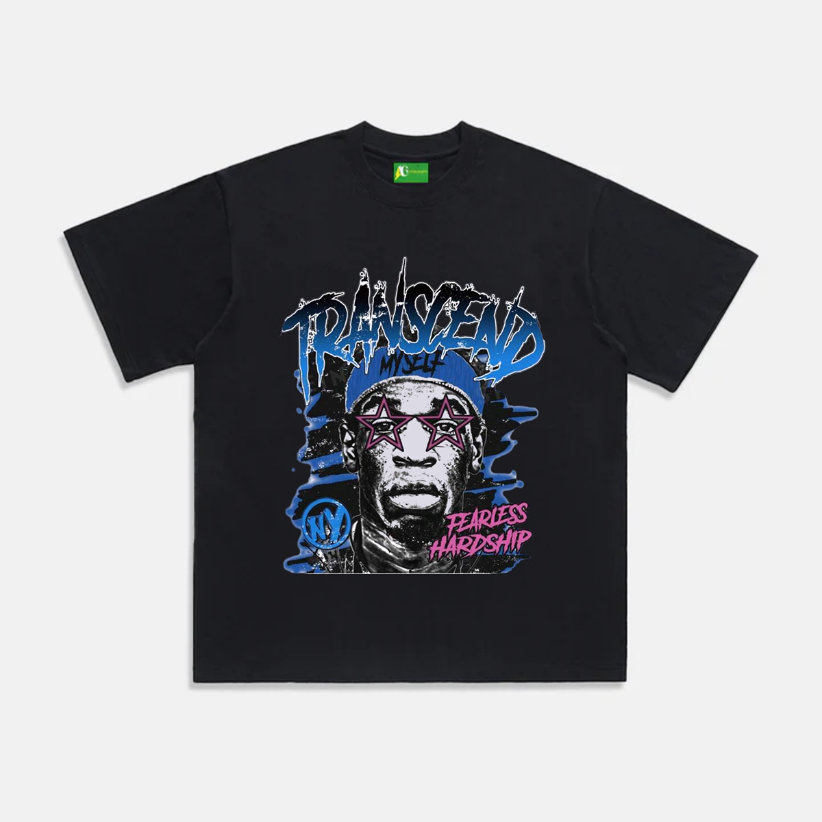 AG American Trendy Man Wearing Glasses T-Shirt