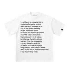 Unseen Echoes Quiet Chaos Tee Details