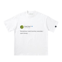 Unseen Echoes “Love vs. Money” Tee Details