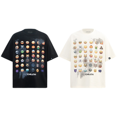 Unseen Echoes Emoji Armor T-Shirt Details