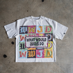 Unseen Echoes WWJD: A Bold Reminder T-Shirt Details