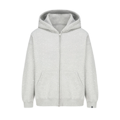 LoopStone Luxury® Rhinestone Zip Up Gentle Thug Details
