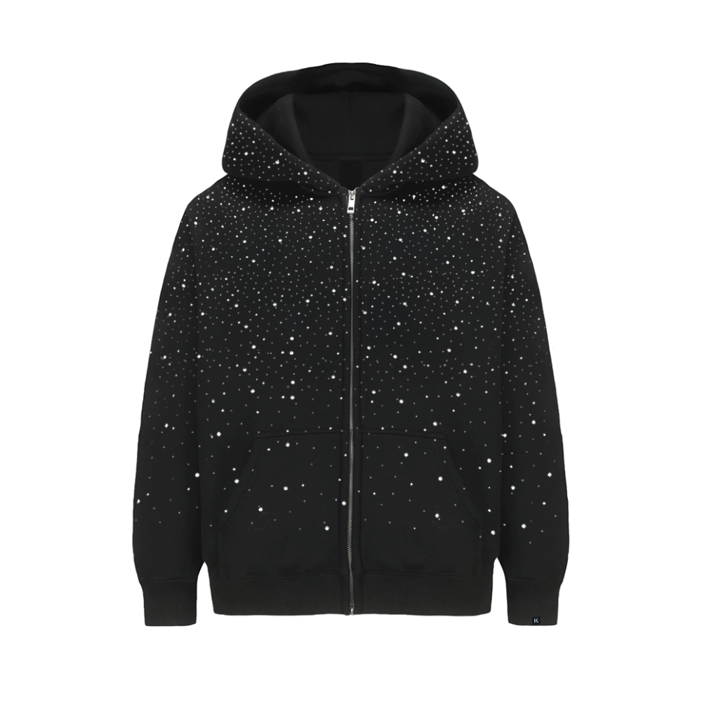 LoopStone Luxury® Rhinestone Zip Up Gentle Thug – AokLok (Kclot)