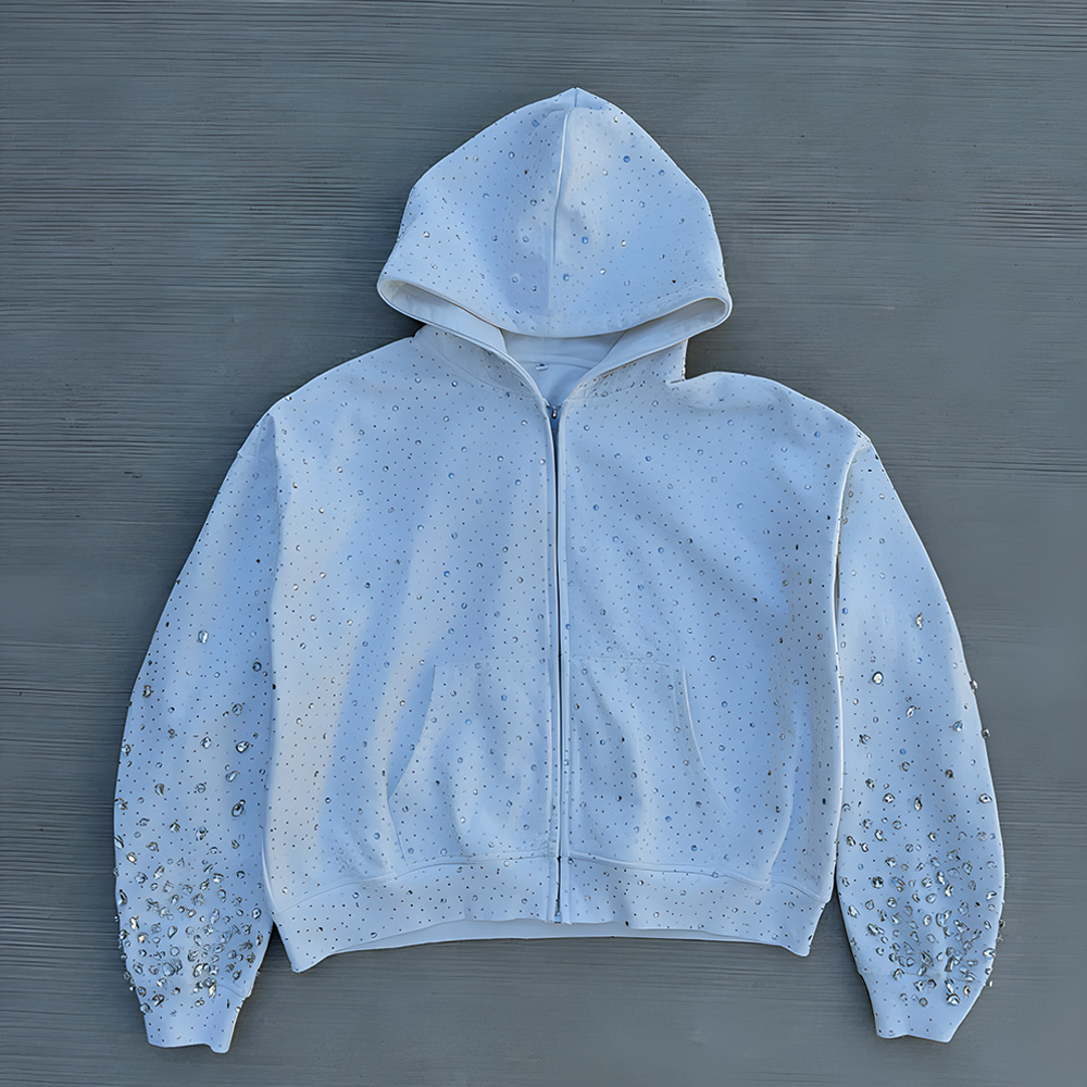 LoopStone Luxury® Zip-Up Rhinestone Shattered Gallaxy