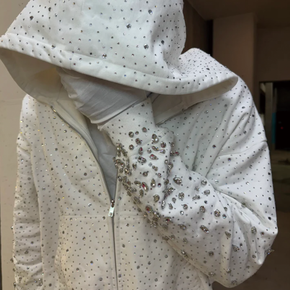 LoopStone Luxury® Zip-Up Rhinestone Shattered Gallaxy