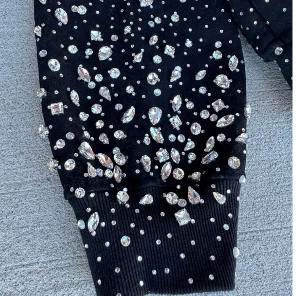 LoopStone Luxury® Zip-Up Rhinestone Shattered Gallaxy
