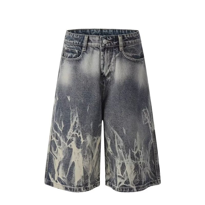 Unseen Echoes Ashburn Acid Shorts Jeans