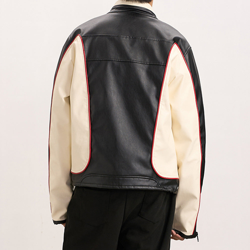 Street Colorblock Racing Jacket