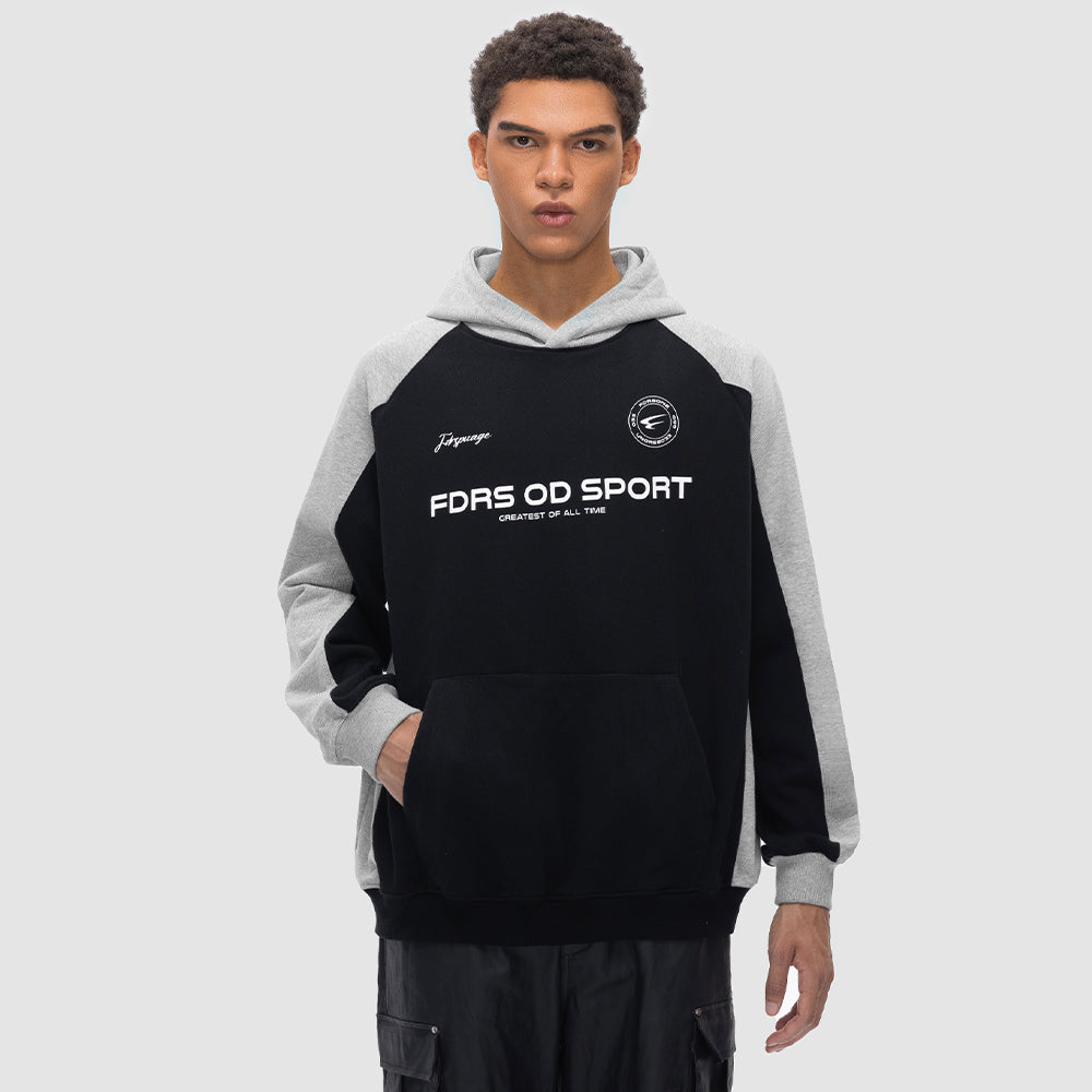 Urban Fashion Stitching Hoodie