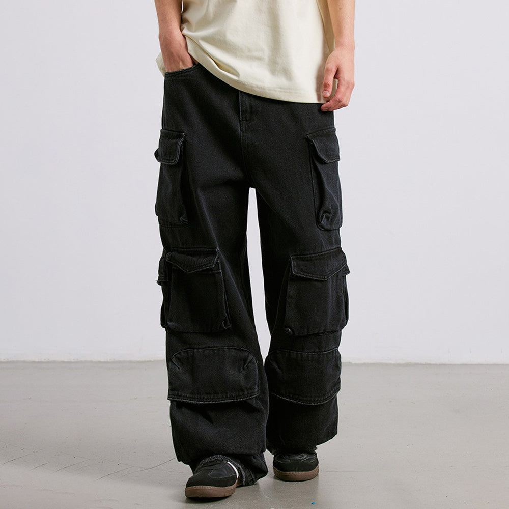 High Street Fashionable Multi-Pocket Cargo Pants