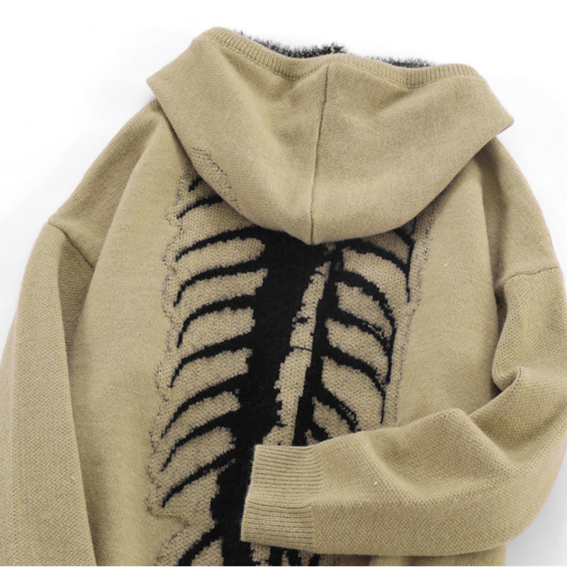 High Street Skeleton Patchwork Hoodie
