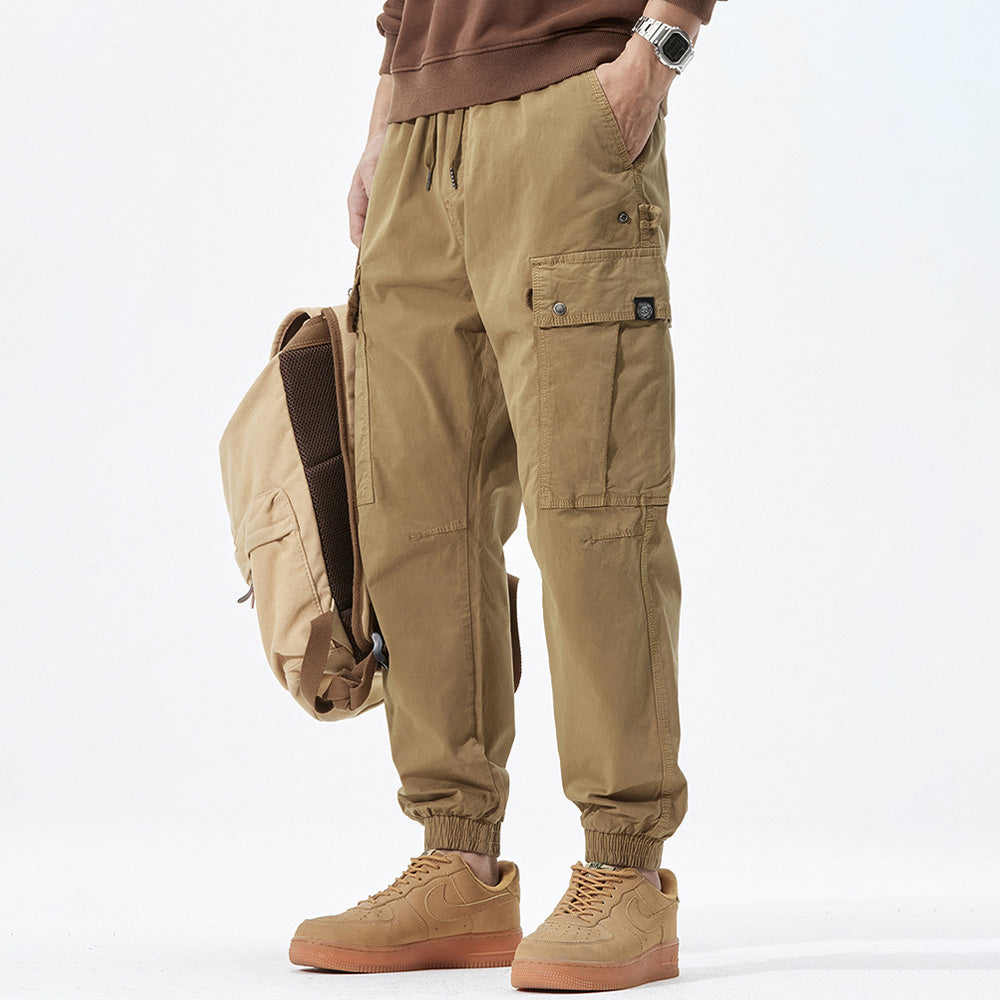 American Pocket Drawstring Cargo Pants