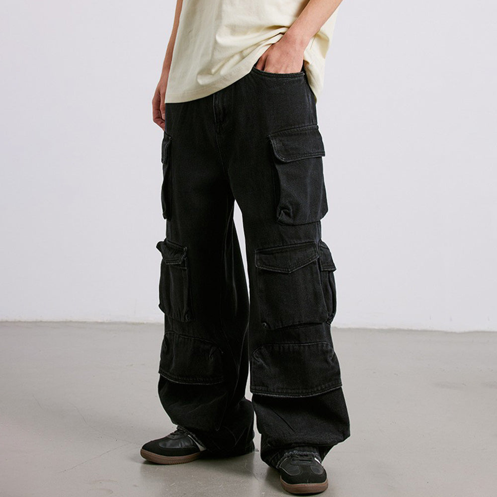 High Street Fashionable Multi-Pocket Cargo Pants