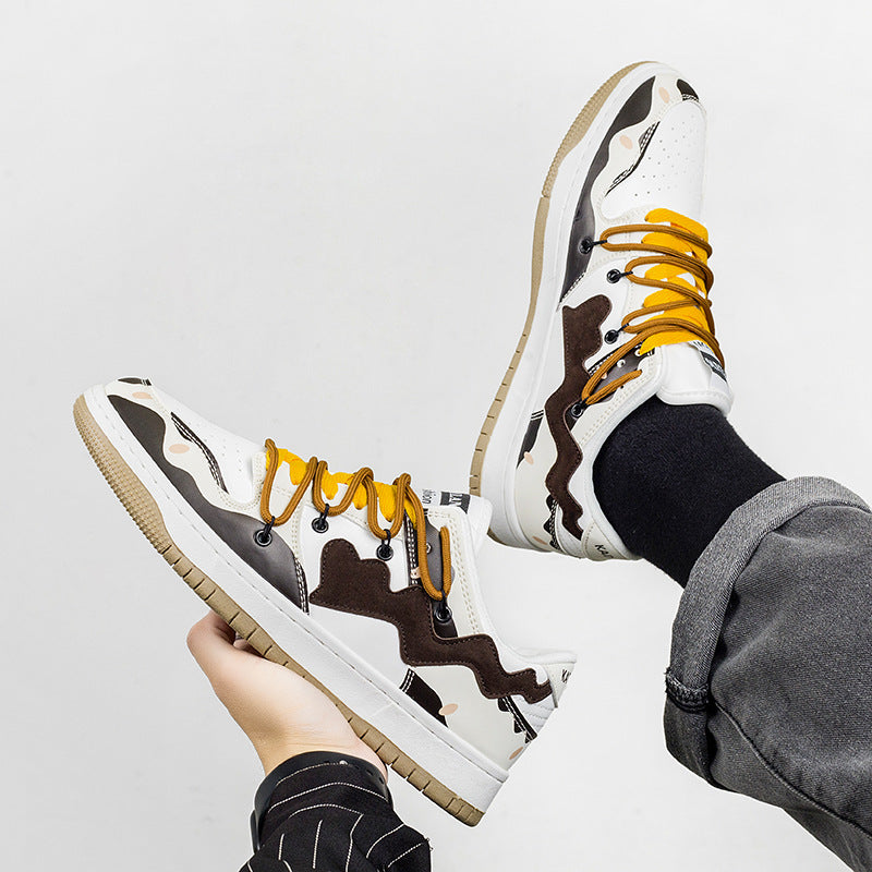 H-Block |Cute Bobo Milk Tea Heart Canvas Sneakers