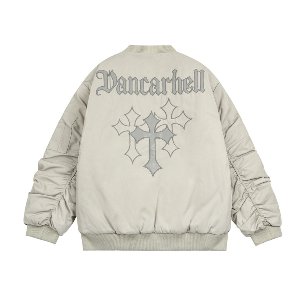 Urban Embroidery Zipper Baseball Jacket