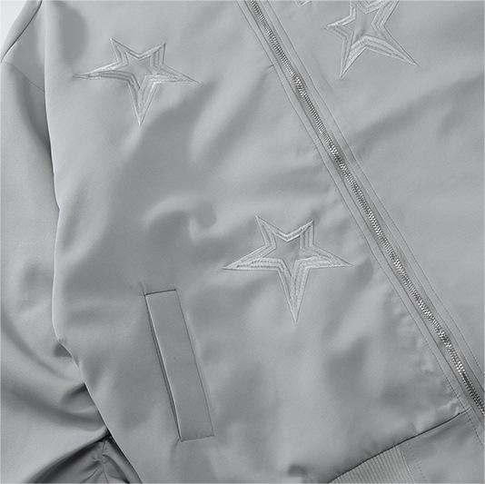 Urban Star Embroidery Baseball Jacket