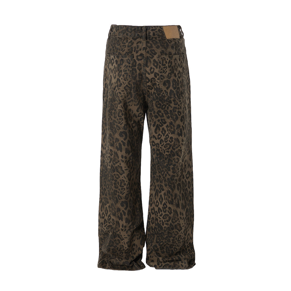 American High Street Leopard Jeans