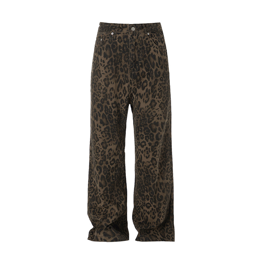 American High Street Leopard Jeans